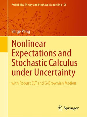 cover image of Nonlinear Expectations and Stochastic Calculus under Uncertainty